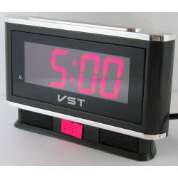 Часы-буд. электронные VST-721-1 (крас. циф.)
