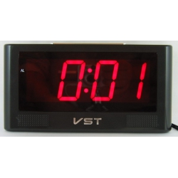 Часы-буд. электронные VST-732-1 (крас. циф.)