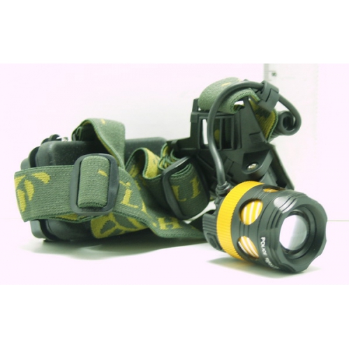 Фонарь головной (2 ярк.+ акк + ЗУ бел.+ син.) 3р.5000W K-13A-T6 крут. zoom
