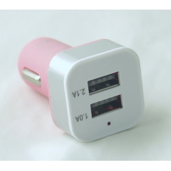 Бл. пит. для MP3 (2 USB,без шн.) 5V 2,1/1A прикур. B-11 квадр..