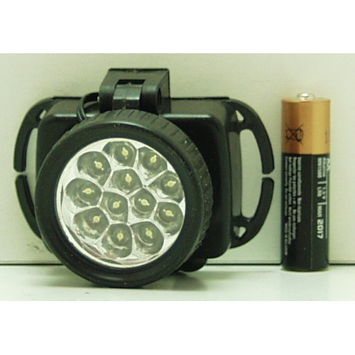 Фонарь головной №539-12 (12 ламп. ярк.3AAA) прямоуг.