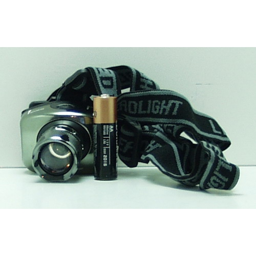 Фонарь головной (1 ярк. 3AAА) 3р. №8102-T3 (8012) zoom сер