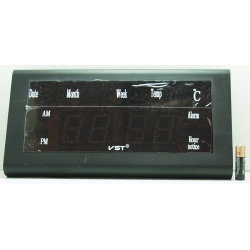 Часы-буд. электронные VST-795W-1 (крас. циф.)