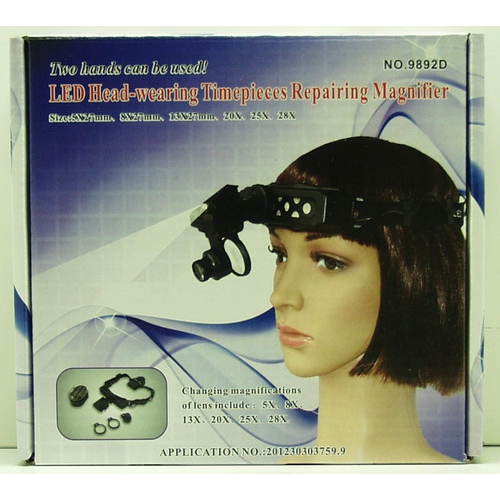 Очки увелич. 20X 1лампа №9892D NEW