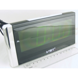 Часы-буд. электронные VST-731-2 (зел. циф.)