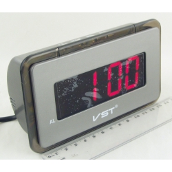 Часы-буд. электронные VST-728-1 (крас. циф.)