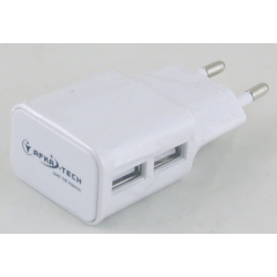 Блок питания для MP3 (2 USB разъем, без шн.) 5V 2+1A сетев. №136 AFKA