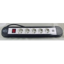 Сетевой удлинитель 5роз.+ 2USB №405B с выключат.