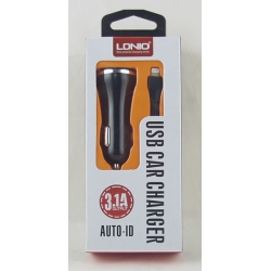 Зарядное устройство для IPHONE 5 авто 5V 3,1A LDNIO AC-23-IP5 + 2USB