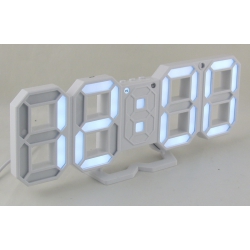 Часы-буд. электронные VST-883-6 (белые циф.)