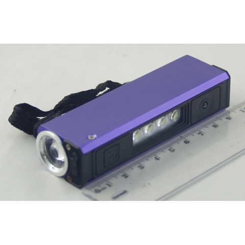 PowerBank - фонарь 1+4 лампы microUSB