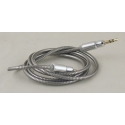 Шнур AUX (Джек 3,5 - Джек 3,5) 1м метал. M-299