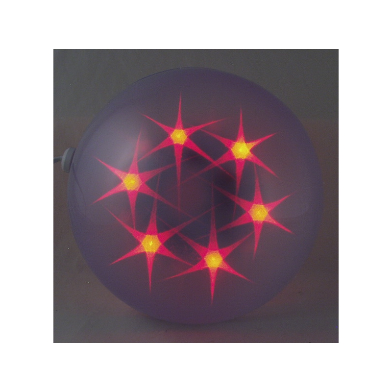 Гирлянда - шар с рисунком. разноцветный 20см K-20