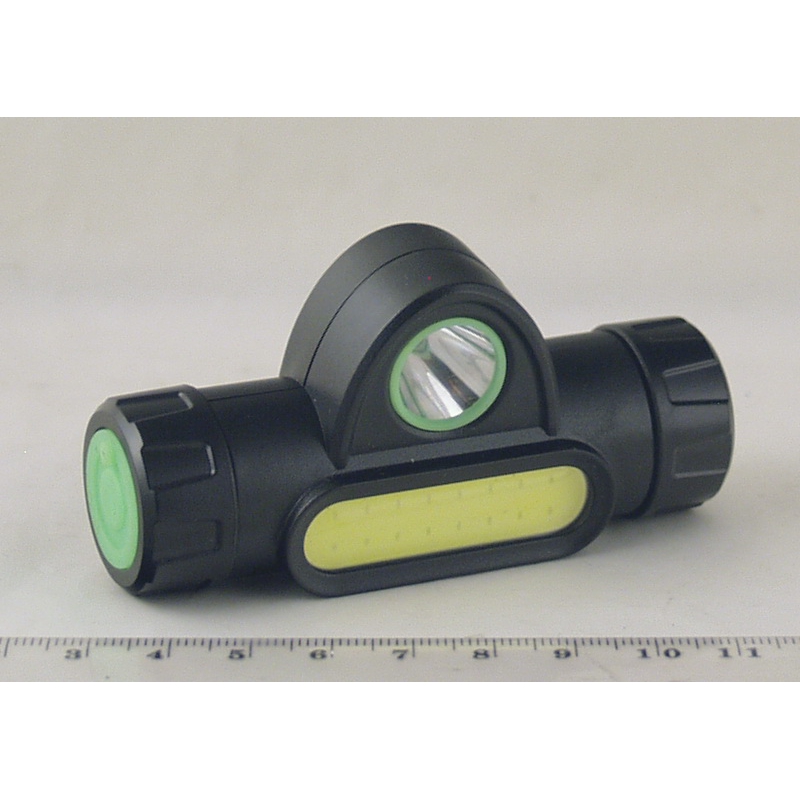 Фонарь головной (1 больш.+ 1 ярк. + аккум.+ шнур microUSB) HT-669 с магнитом