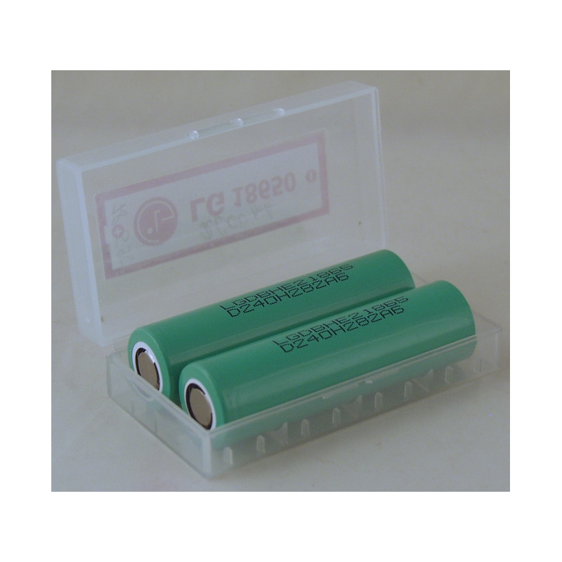 Аккумулятор для фонарика №18650 2600mA LGDBHE2 iпо 2шт) зеленые