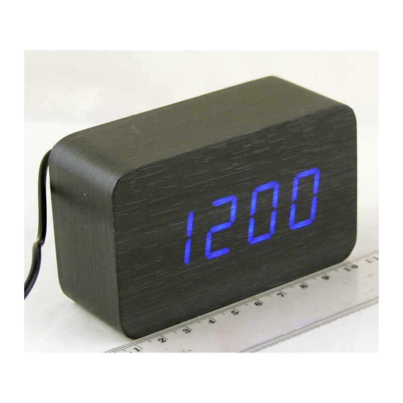 Часы-буд. электронные VST-863-5 (синие циф.) 