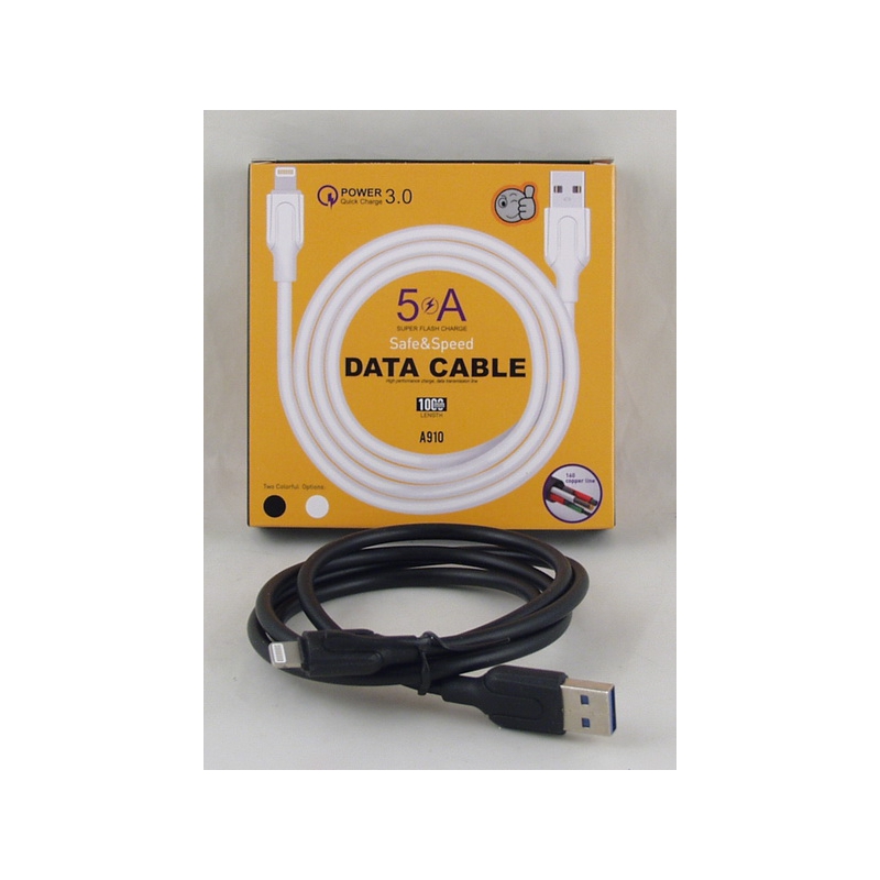 Шнур для IPHONE5 1м A-910-IP5 5A быстрая зарядка 3.0