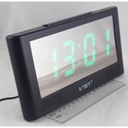 Часы-буд. электронные VST-732Y-4 (ярко-зелен. циф.)