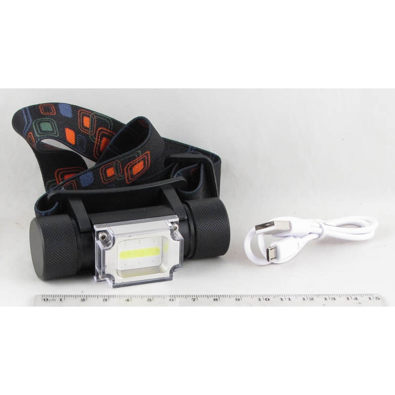 Фонарь головной (1 больш.+ мигалка син., красн., аккум., шнур microUSB) HT-778 