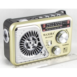 Радиоприёмник XB-522URT FM/AM/SW 3 Bands SD,USB встроен. аккум. 18650