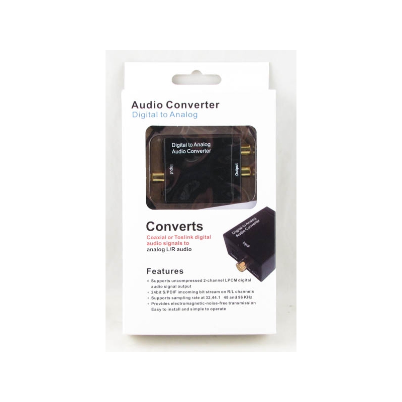 Переходник аудио с цифрового на аналоговый Toslink 285C
