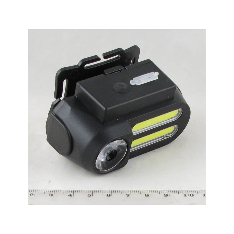 Фонарь головной (2 больш.+ 1 линза + аккум.+ шнур microUSB) HT-823 