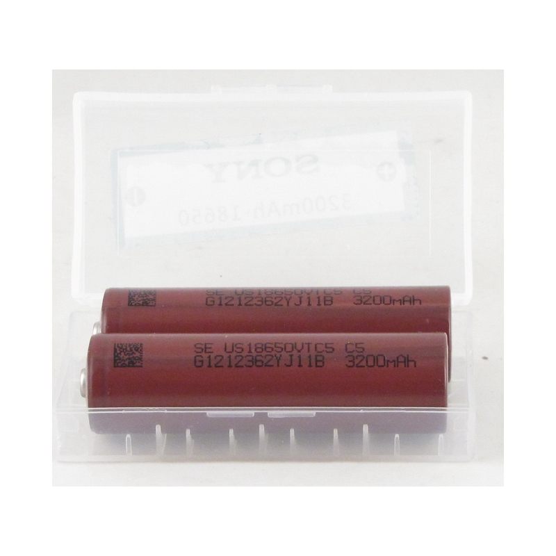 Аккумулятор для фонарика №18650 3200mA SONY бытовые (по 2шт) коричневые