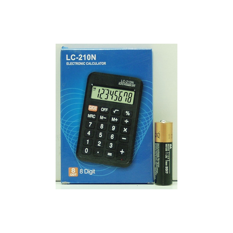Калькулятор 210 (LC-210N) 8 разр. мал.