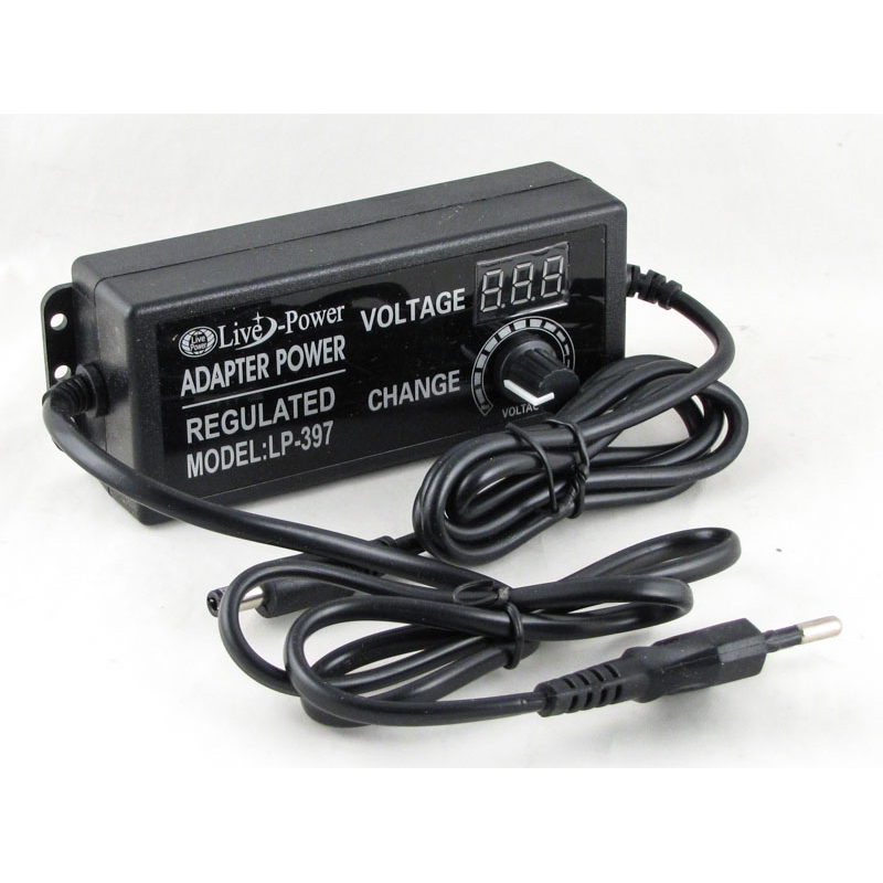 Блок питания (3-12V 5A) LP-397 толст. штекер (5,5*2,5) с вольтметром ??