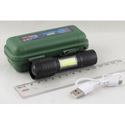 Фонарь светодиодный BL-535 Фонарь светодиодный (1 мощ.+ 1 больш., акк.+ шнур microUSB) YY-C535 zoom пласт. коробка