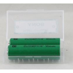 Аккумулятор для фонарика №18650 3200mA SONY бытовые (по 2шт) зеленые