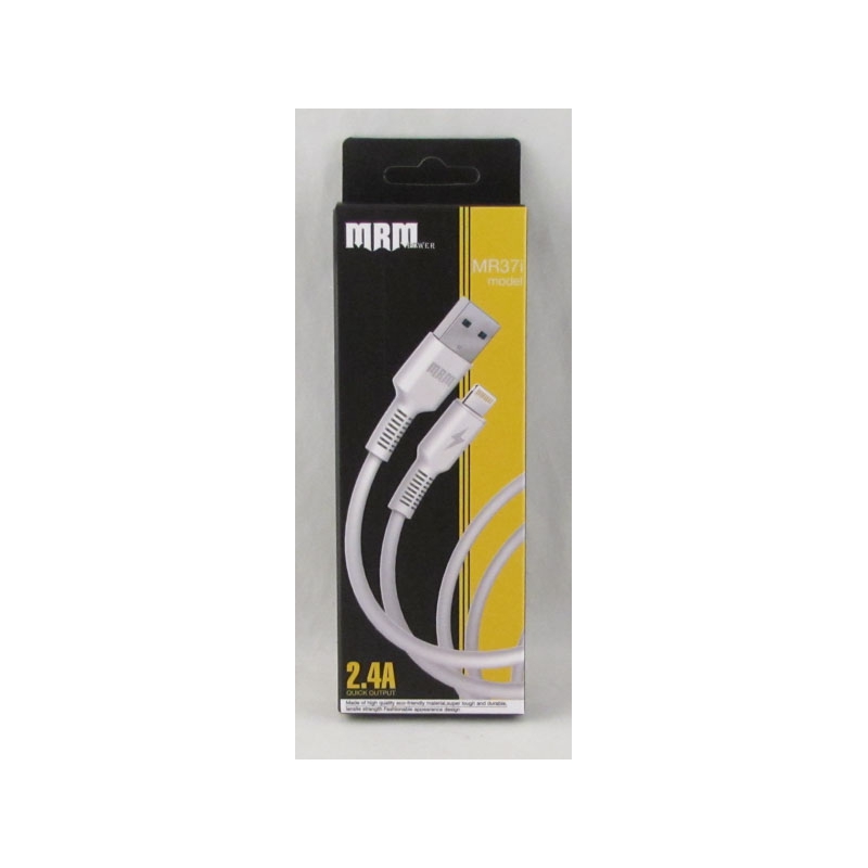 Шнур для IPHONE5/6/7 MR-37-IP 2,4A 1м белый в короб. 