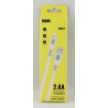 Шнур для IPHONE5/6/7 MR-47-IP 2,4A 1м плоский белый в короб. 