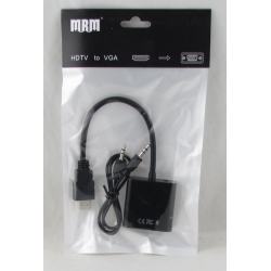 Переходник HDMI-VGA + AUX черный ??