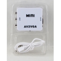 Переходник  AV2-VGA Mini 1080p (конвертер) белый ??