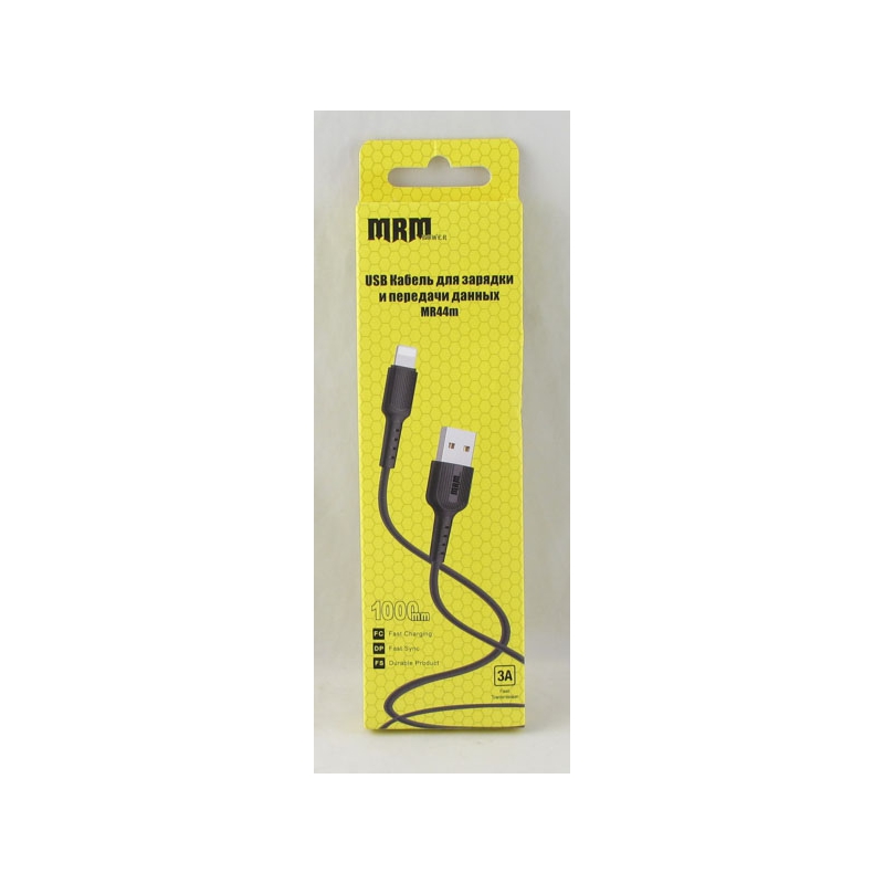 Шнур для IPHONE5 1м MR-44-IP черный в короб.