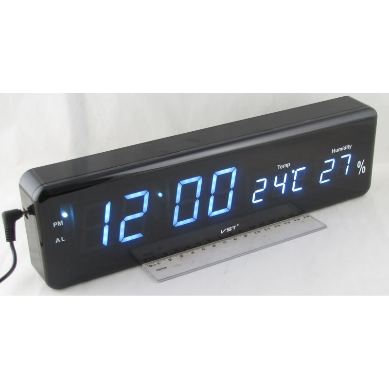 Часы-будильник электронные VST-805S-6 (белые циф.)
