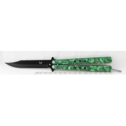 Нож бабочка раскладной 27 (K-27L) зеленый