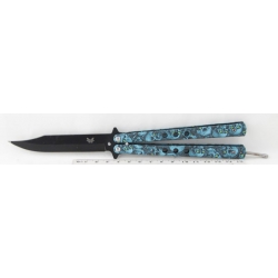 Нож бабочка раскладной 27 (K-27C) синий