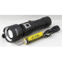 Фонарь светодиодный (1 мощ., акк.+ шнур microUSB) 8000W H-850-P90 zoom