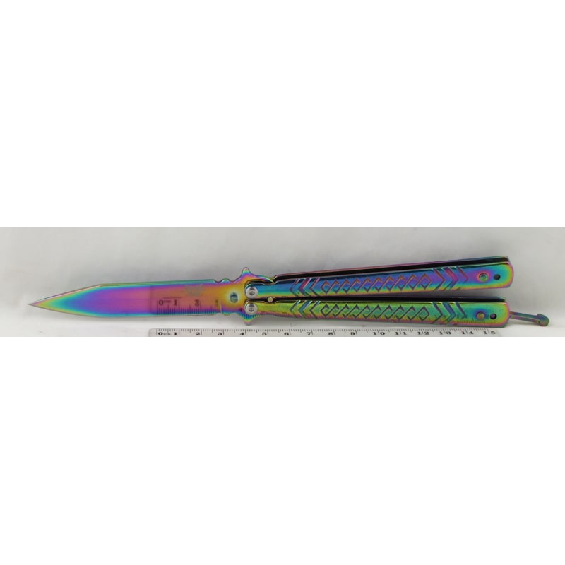 Нож бабочка раскладной 805 (TT-B805) цветной