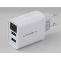 Блок питания для MP3 (2 USB) 5V 2,4A сетев. AR-320 с индикатором 