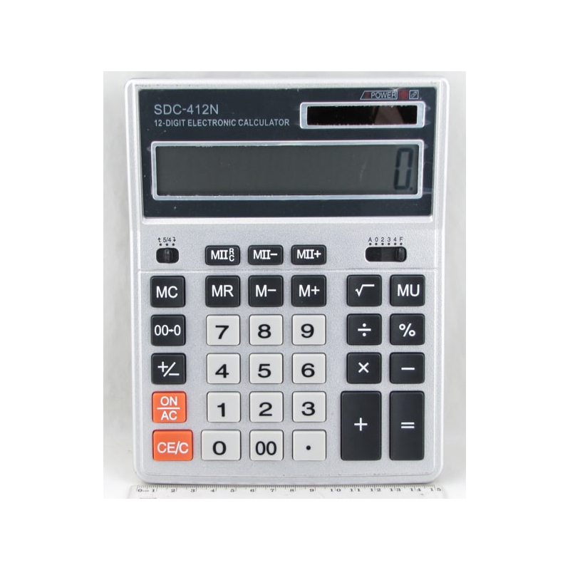 Калькулятор 412 (SDC-412N) 12 разр. больш. экр.