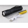 Фонарь светодиодный H-849-P90 (1 мощ., акк.+ шнур microUSB zoom ??