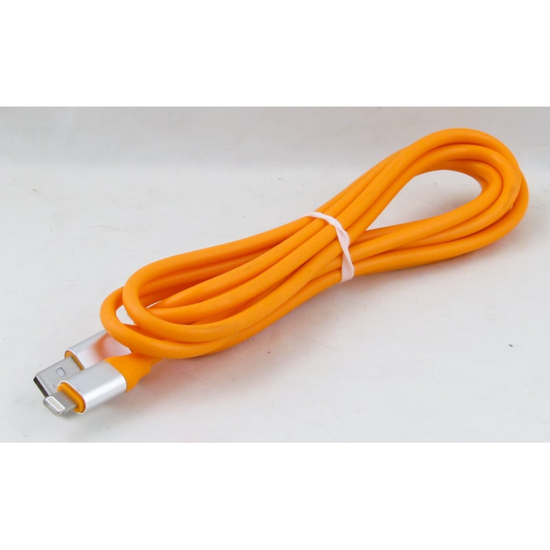 Кабель LIGHTNING 2м R-32A-IP силиконовый оранжевый