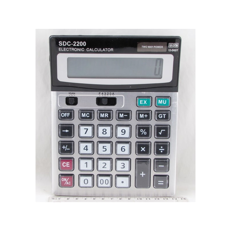 Калькулятор 2200 (DS-2200) 12 разр. больш. экран
