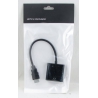 Переходник  HDMI-VGA (шнур 15см) черный