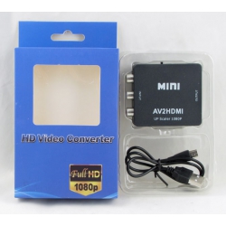 Переходник  AV2-HDMI (конвертер) черный