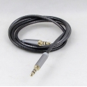Шнур AUX (Джек 3,5 - Джек 3,5) 1м метал. M-10 черный ??