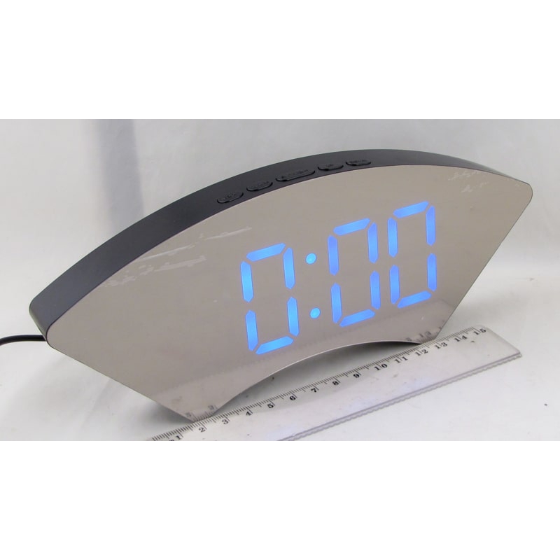 Часы-будильник электронные DS-6096 (синие цифры)